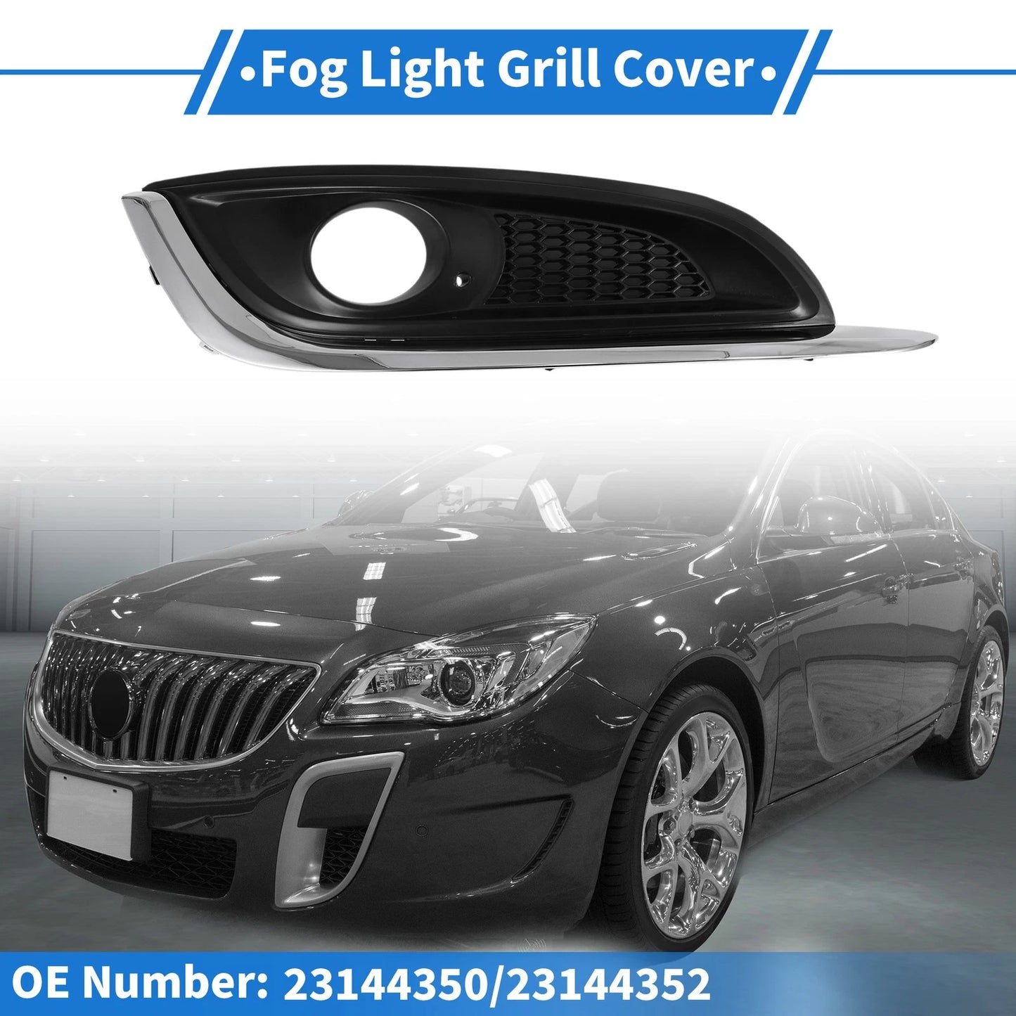 1 Pc Car Front Right Fog Light Grill for Buick Regal (2014–2017)