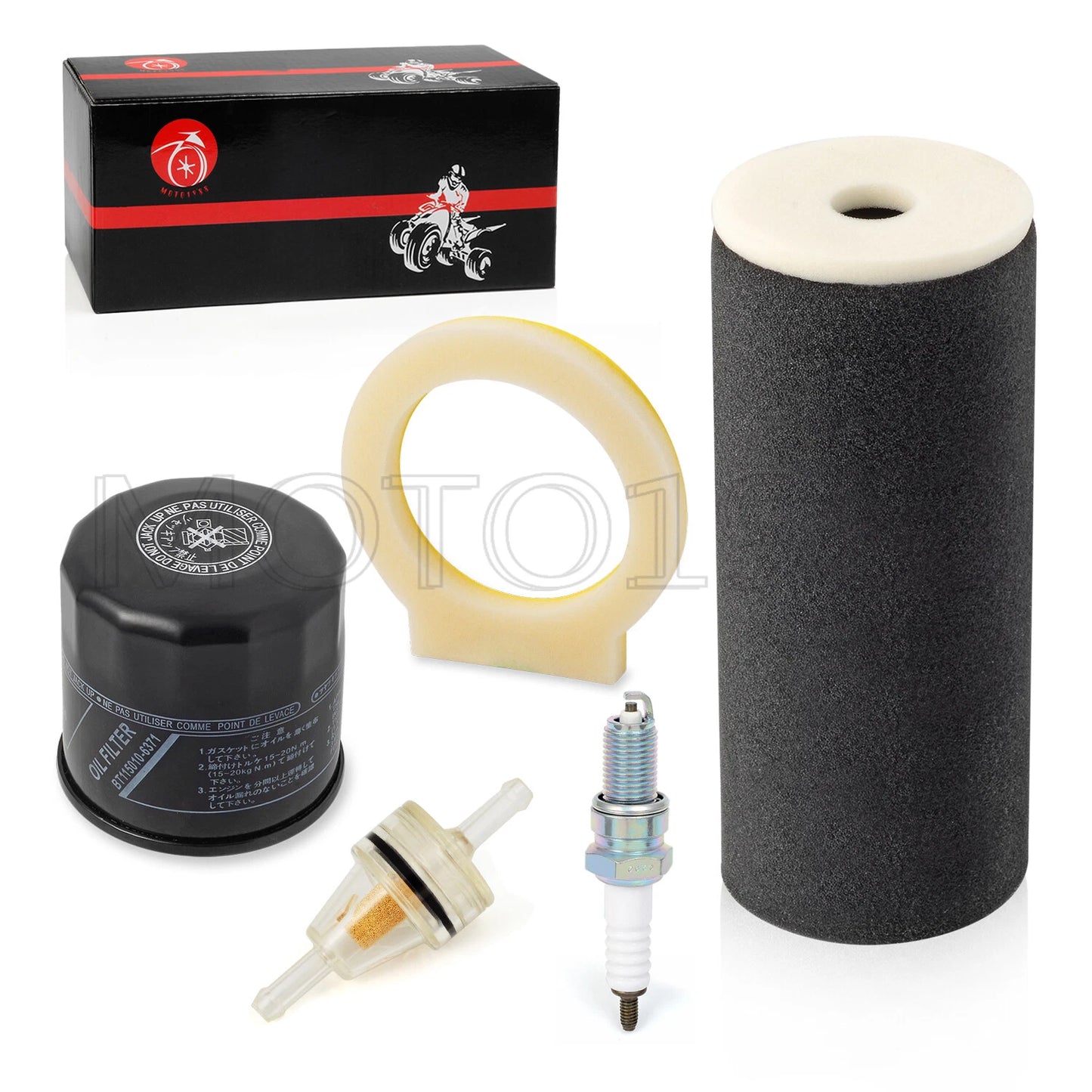 Air Filter, CAP, Oil Filter, Spark Plug for Yamaha Grizzly 660 YFM660 2002-2006