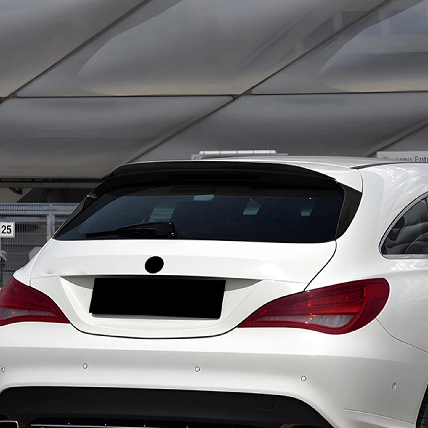 Gloss Black Rear Boot Spoiler Lip for Mercedes Benz CLA X117 (2013-2019)
