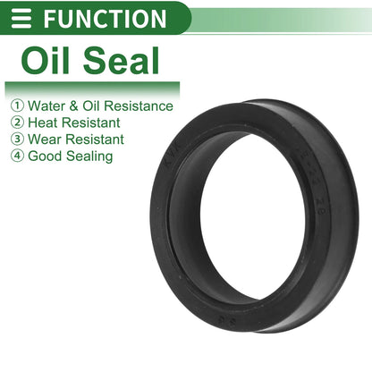 Oil Seal 22x28x6mm Seal Ring Rotary Shaft Seal NBR Rubber Black 5 x for Make