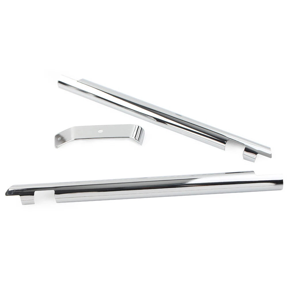 Chrome Down Tube Frame Covers for Harley Softail Twin Cam (2000-2006)