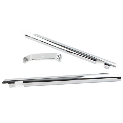 Chrome Down Tube Frame Covers for Harley Softail Twin Cam (2000-2006)