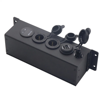 12V/24V Control Box w/ Power Socket USB & TYPE-C for Anderson Plug Connector