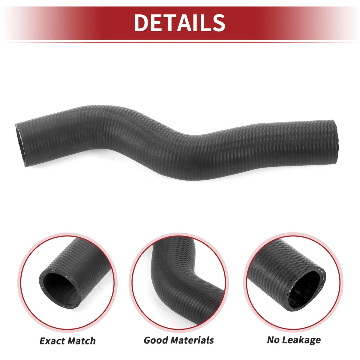 Radiator Hose for Honda Civic 1.8L 2012-2015 Rubber Black 1 x Piece