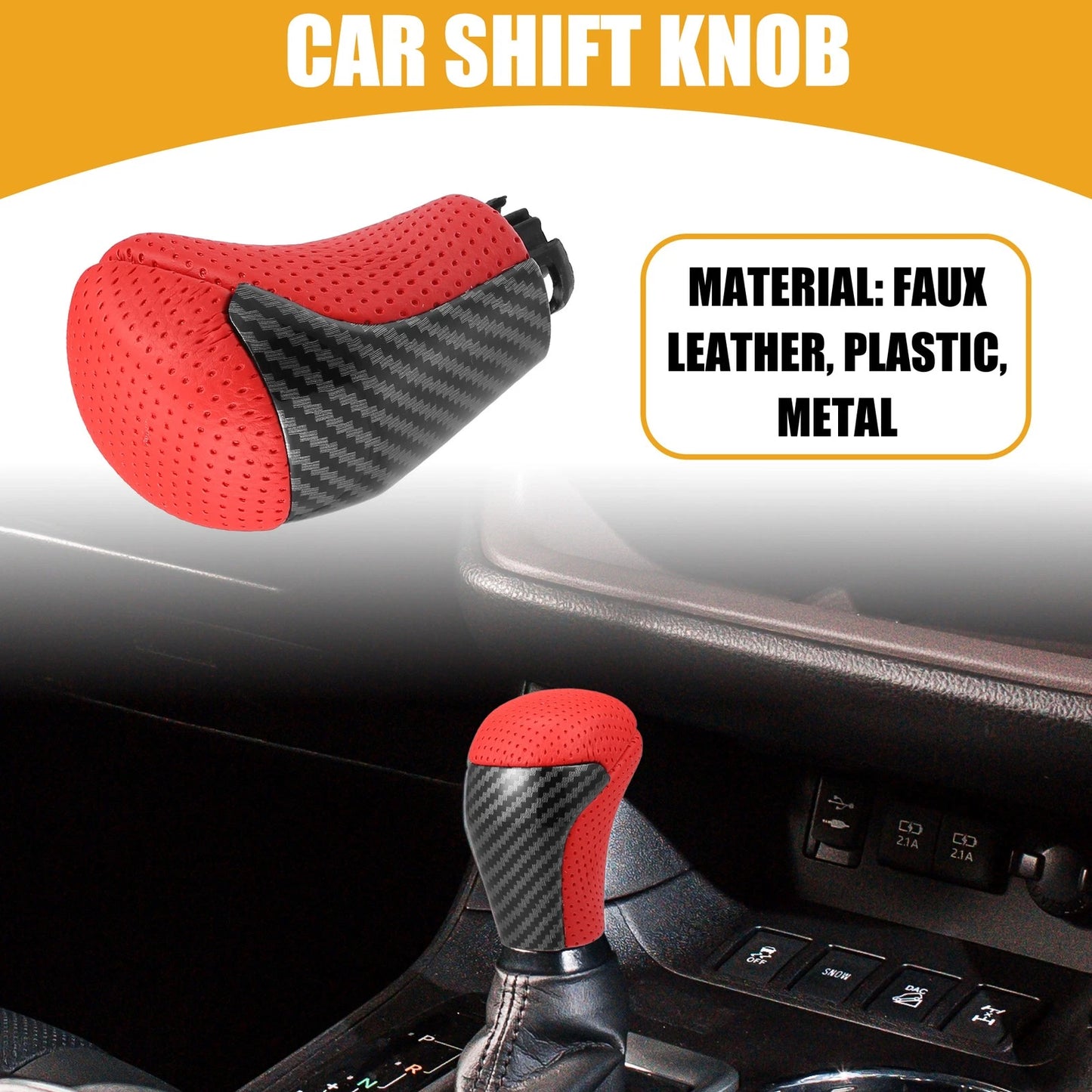 Red Gear Shift Knob for Toyota Tacoma (2016-2022)