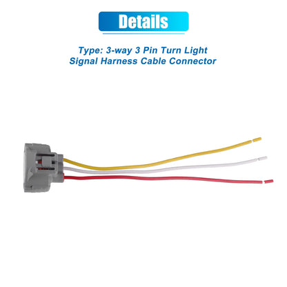 3-Way Turn Signal Light Harness Cable Connector for Toyota