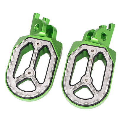 2 x Shark Teeth Racing Foot Pegs for Kawasaki KX250 KX250F KX450F KLX450 (2008-2015)