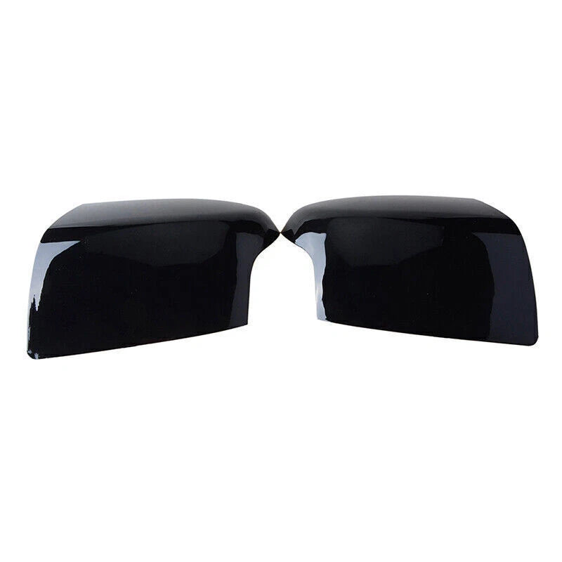 2 x Gloss Black Rear View Mirror Cover Caps for Ford Focus (2005-2008)