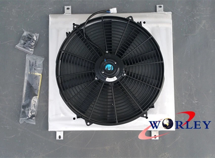 Aluminum Shroud + Fan for Toyota Land Cruiser 40 Series FJ40 FJ45 (1960-1984)