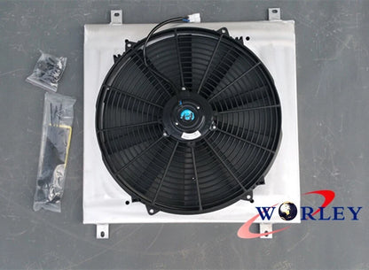 Aluminum Shroud + Fan for Toyota Land Cruiser 40 Series FJ40 FJ45 (1960-1984)