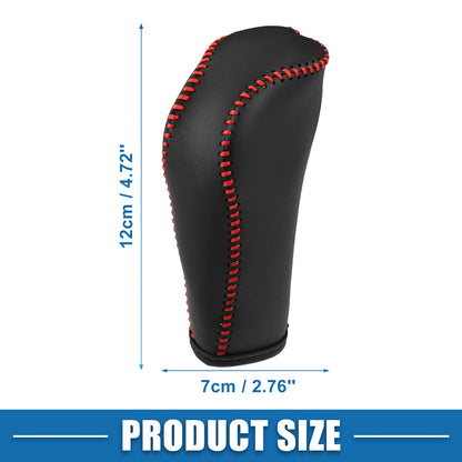 Gear Shift Lever Cover for Honda Fit (2014-2018) Red Stitches