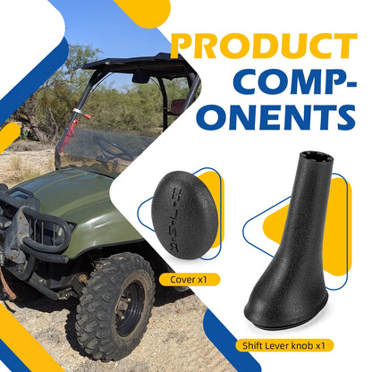 Shift Lever Knob & Cover for Polaris UTV 1500 2X4/4X4 (Series 10/11)