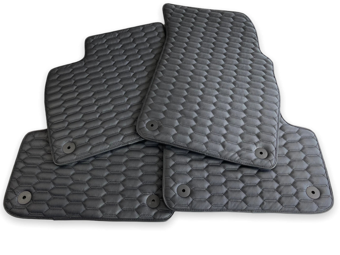 Exclusive Leather Floor Mats for Audi Q3 2013-2018 2 x ER56 Design