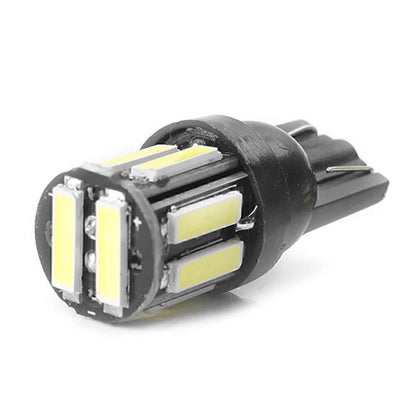T10 7020 White LED 10SMD Dome Map Light Bulb for Car (Fits Various Models)