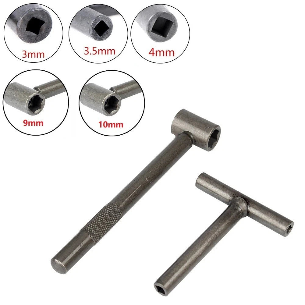 T Spanner Socket Wrench 3/3.5/4/9/10mm for Motorcycle Engine