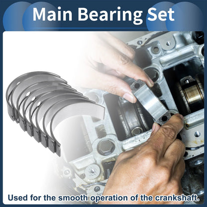 8 Pcs Main Bearing Set for Toyota Camry (1988–1991)