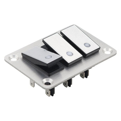 Boat Switch Panel 16A Brushed Aluminum for Yachts