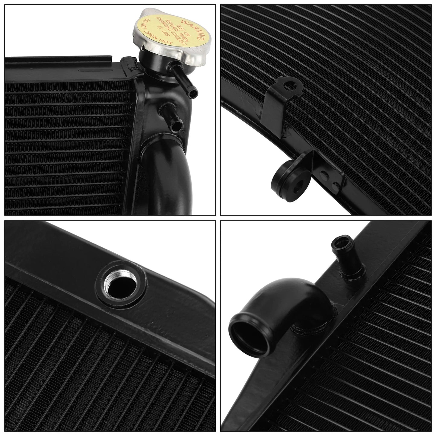 Black Radiator Cooler for Honda CBR929RR (2000-2001)