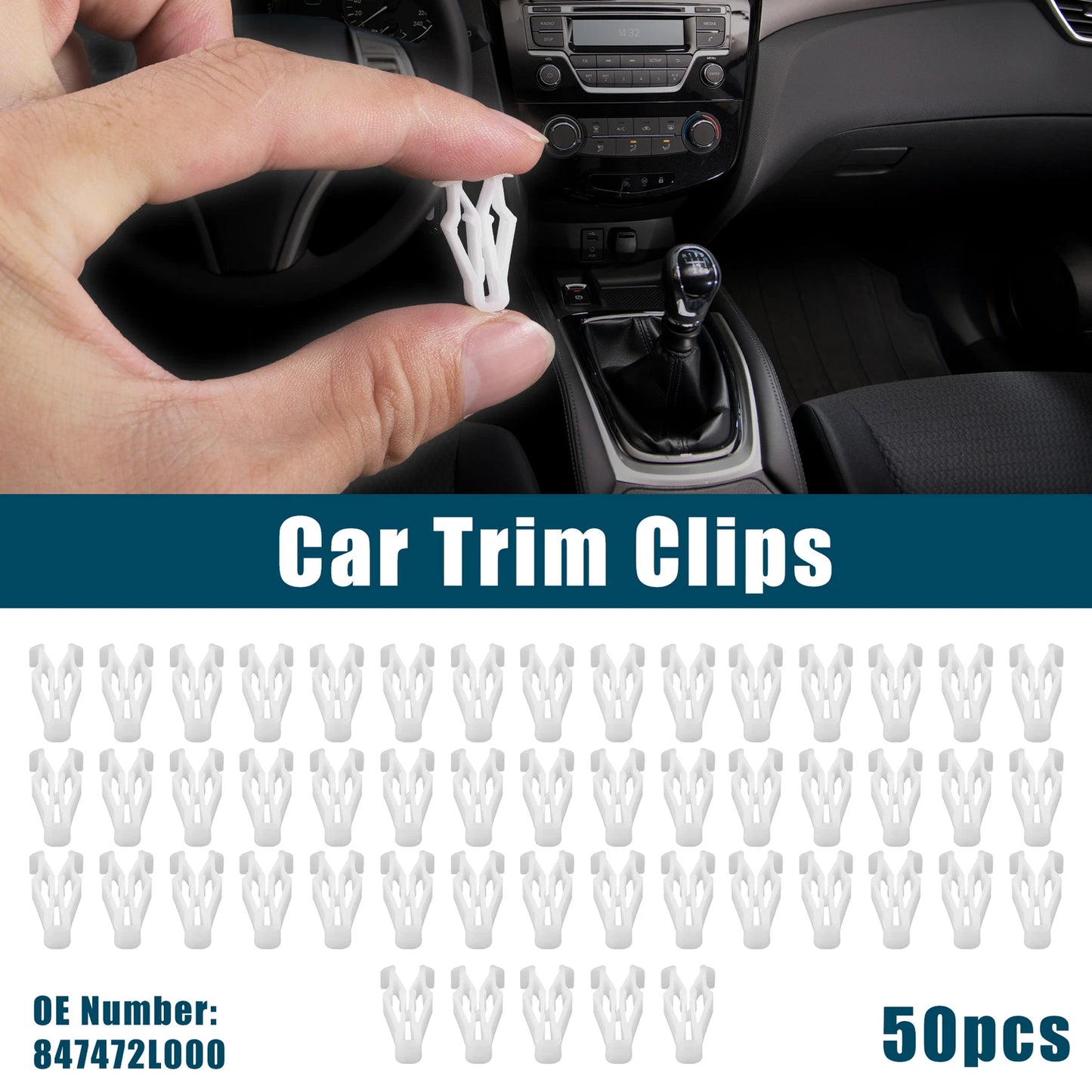 Interior Trim Retainer Clips for Hyundai & Kia - 50 Pcs