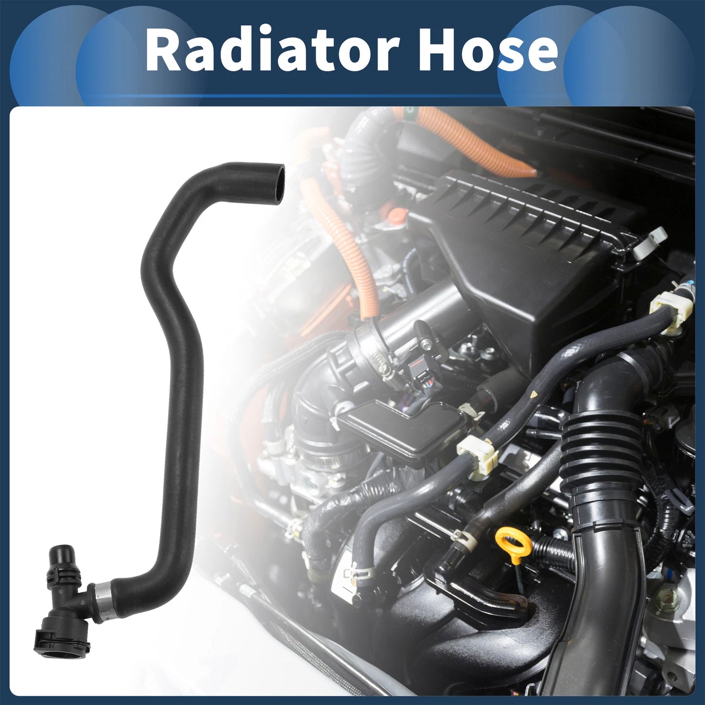 Radiator Hose for BMW 740i 740iL (1998-2001) Rubber 1 x Hose
