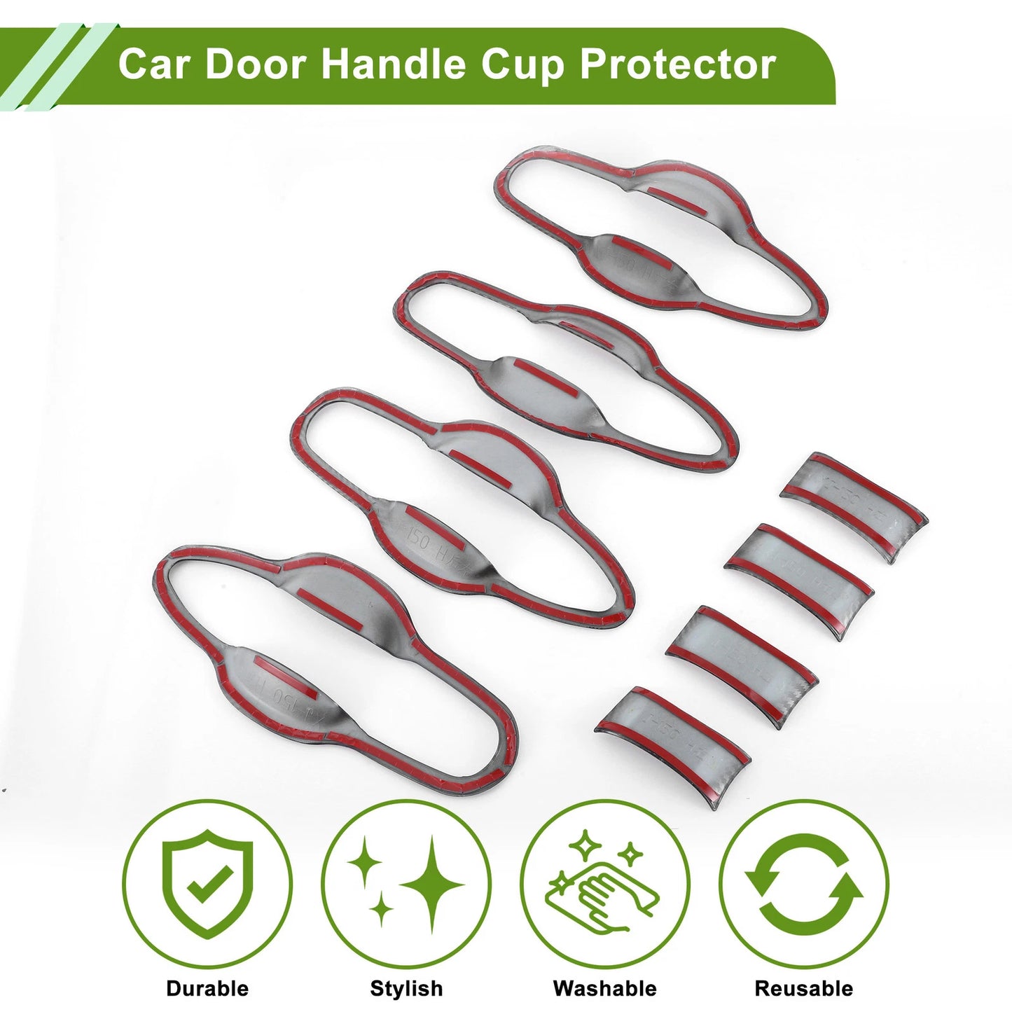 8 x Carbon Fiber Door Handle Cup Protectors for Toyota Camry (2018-2024)