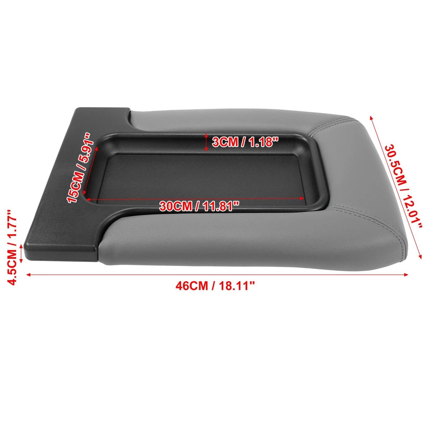 Gray Center Console Cover for Chevrolet Silverado 3500 (2001 - 2006)