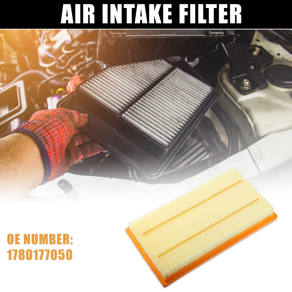 Car Engine Air Filter 1780177050 for Lexus ES250 ES300H, Toyota Avalon (2013-2023)