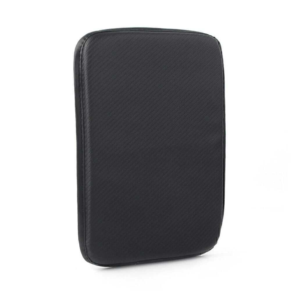 Carbon Fiber Center Console Armrest Cushion Mat Cover for Car