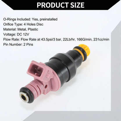 Fuel Injector for BMW 328i Base 1996-1999 2.8L Pink 1 x Unit