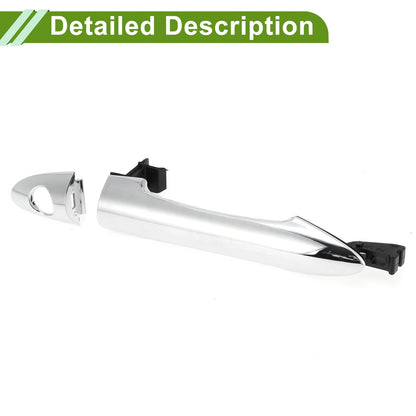 Exterior Door Handle for Hyundai Kia Silver Tone Front Left (2011-2016)