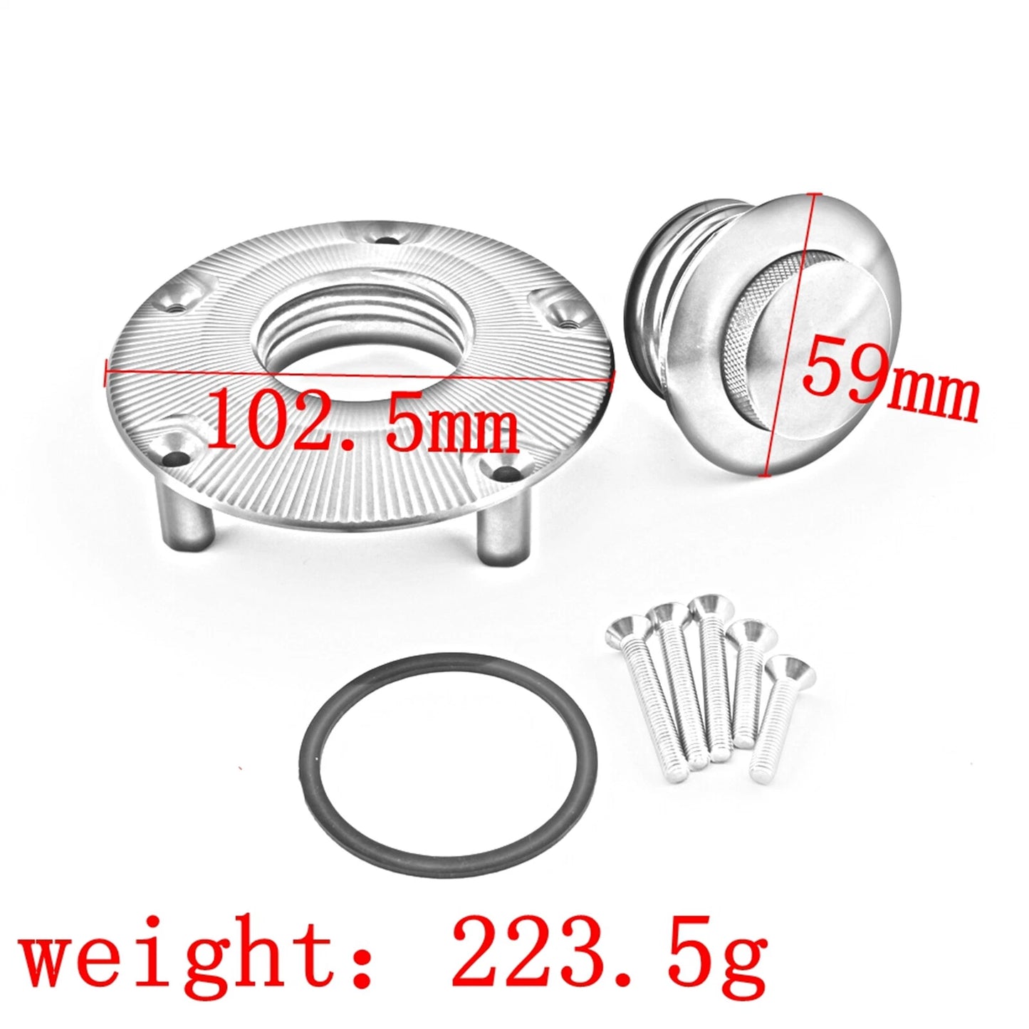 Black Fuel Tank Cap for Harley X350 (2023) - Aluminium 1 x Oil Cap