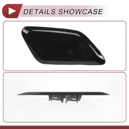 Front Right Washer Nozzle Cover for Honda Odyssey (2009-2014) Black 1 x Cap