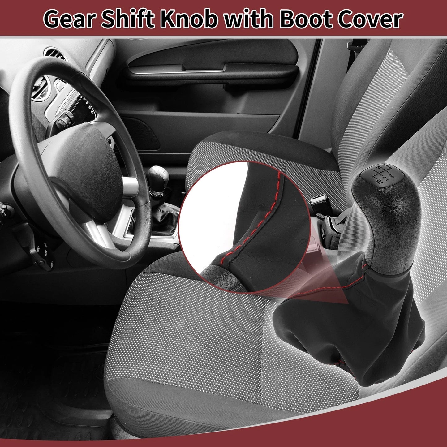 5 Speed Gear Shifter Knob & Cover for Mercedes-Benz VITO (1996-1999)