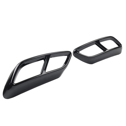 Rear Throat Exhaust Pipe Muffler Tips Cover Trim for Audi A3 (2021-2023)