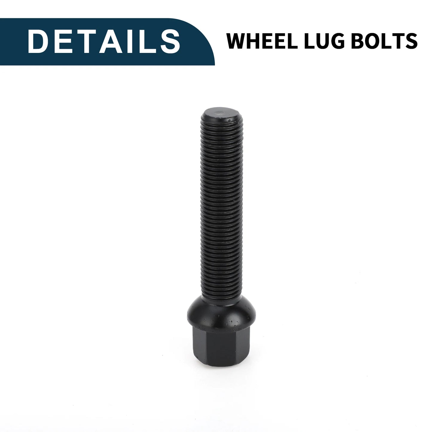 10 x M14x1.5 Ball Seat Wheel Lug Bolt for Volkswagen Porsche