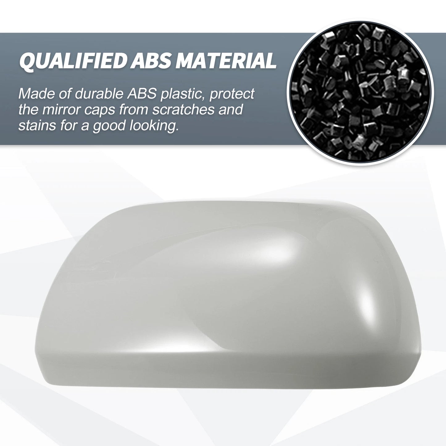 Left Side Mirror Cover Cap Gray for Toyota Highlander (2009-2014)