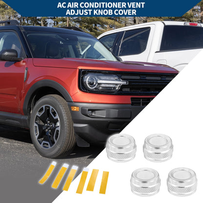 AC Vent Adjust Switch Knob Cover for Ford Bronco Sport (2021-2023) - 4 Pcs