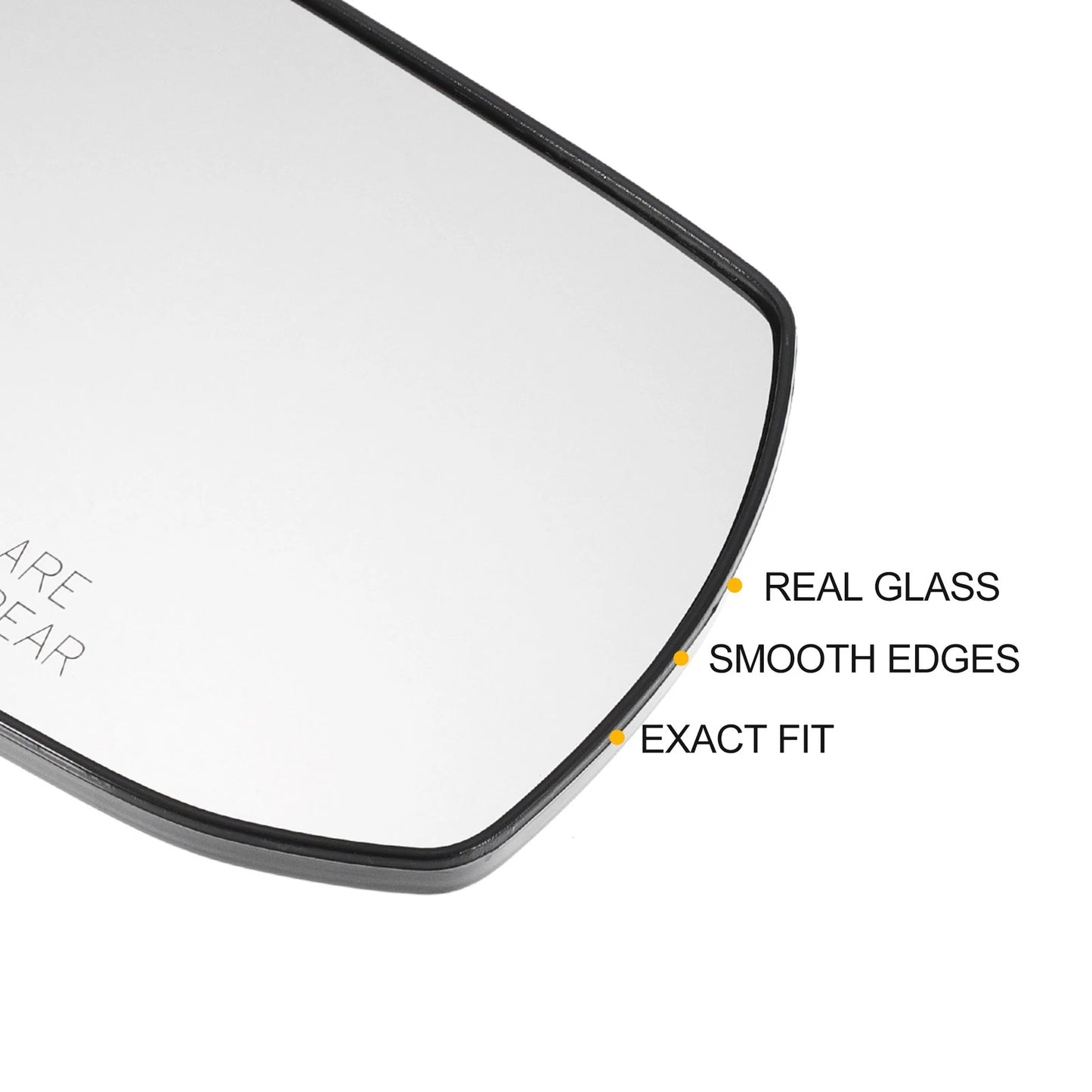 Left Right White Mirror Glass Pair w/ Back Heated for Nissan Altima Sentra