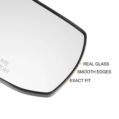 Left Right White Mirror Glass Pair w/ Back Heated for Nissan Altima Sentra