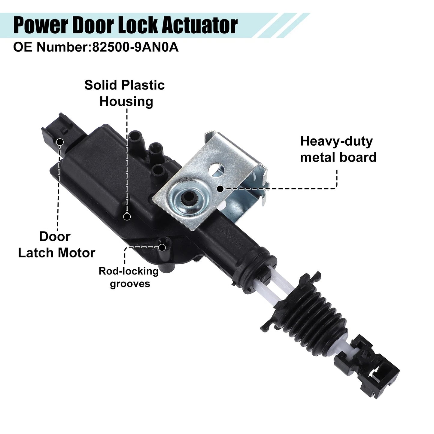 Front Left Car Door Latch Actuator for Ford (2015-2023)