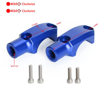 2 x Clamp Bracket Mounting Brake Master Cylinder for Suzuki