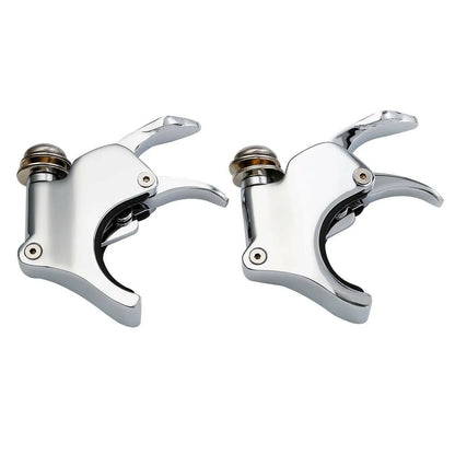 3x 39-49mm Quick Release Chrome Windshield Clamps for Harley Dyna Sportster