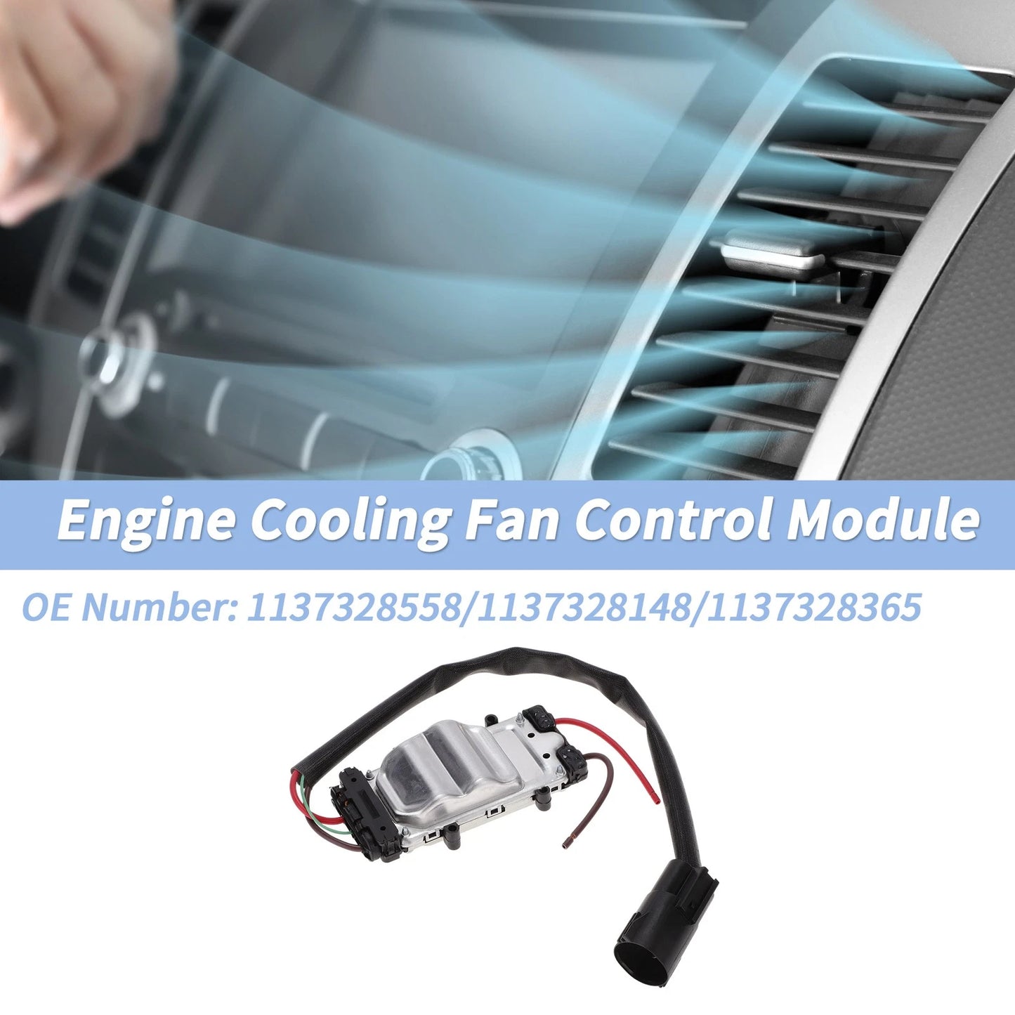 Engine Cooling Fan Control Module for Ford Focus (2005-2012) 1 Pc
