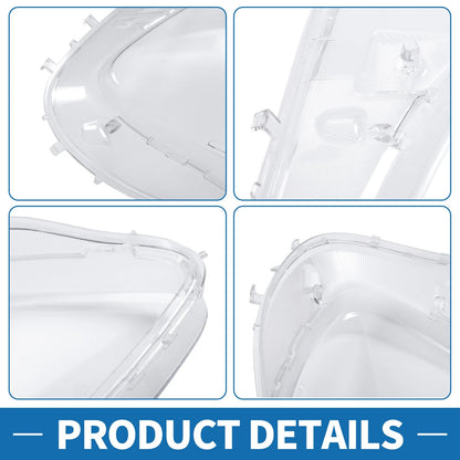 Car Front Left Right Headlight Lens Covers for Chevrolet Corvette C6 (2005-2013)
