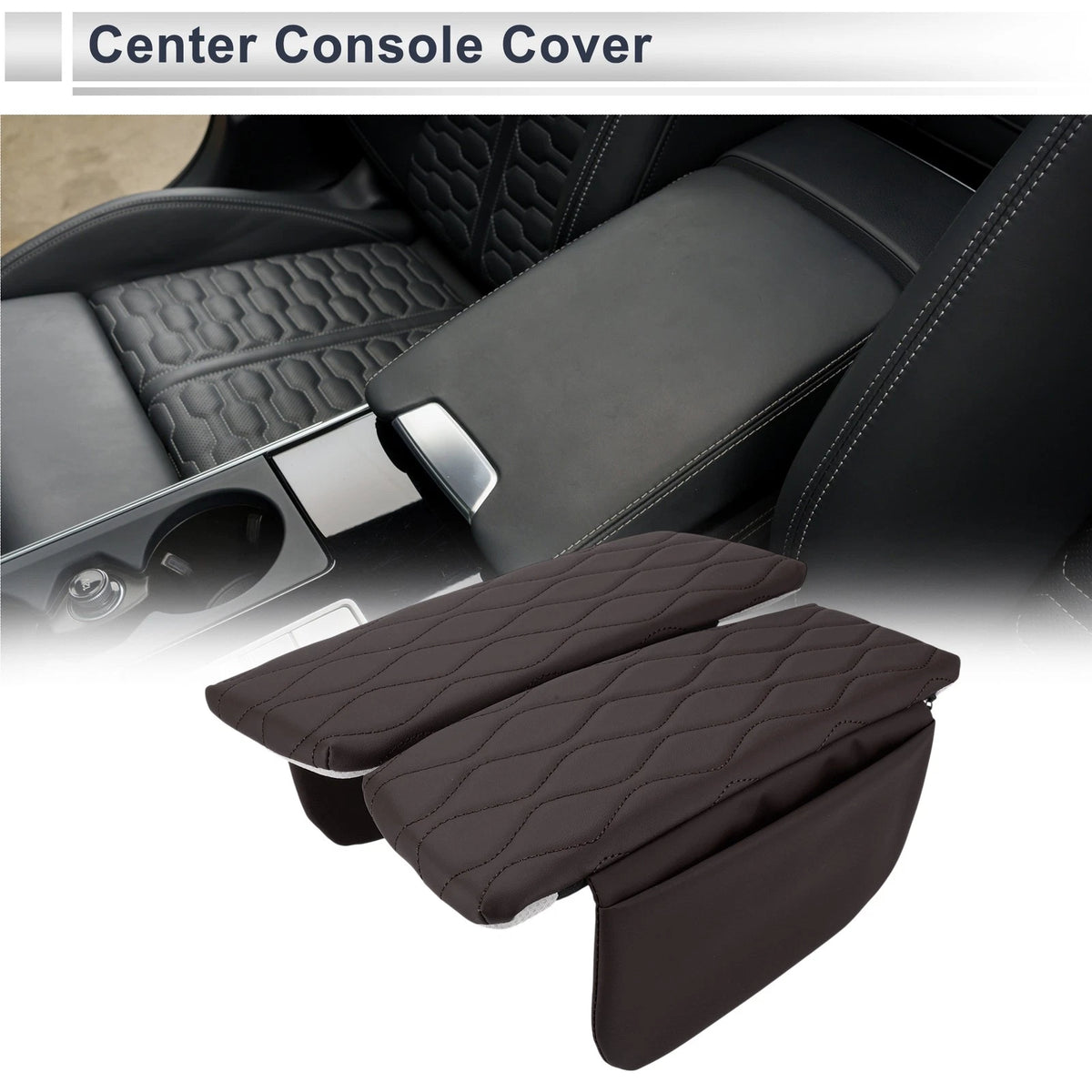 Center Console Cover with Storage Bag for BMW X5 G05 (2019-2023)