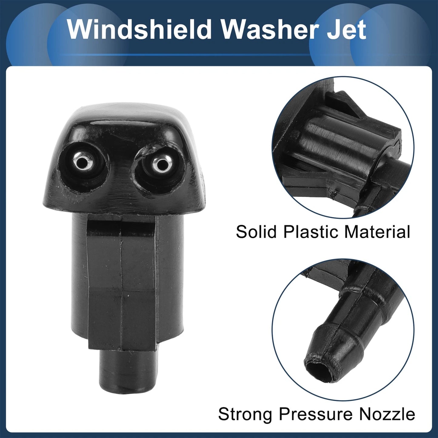 Windshield Washer Nozzle & Gasket, Fluid Hose for Toyota Sienna (2004-2010)
