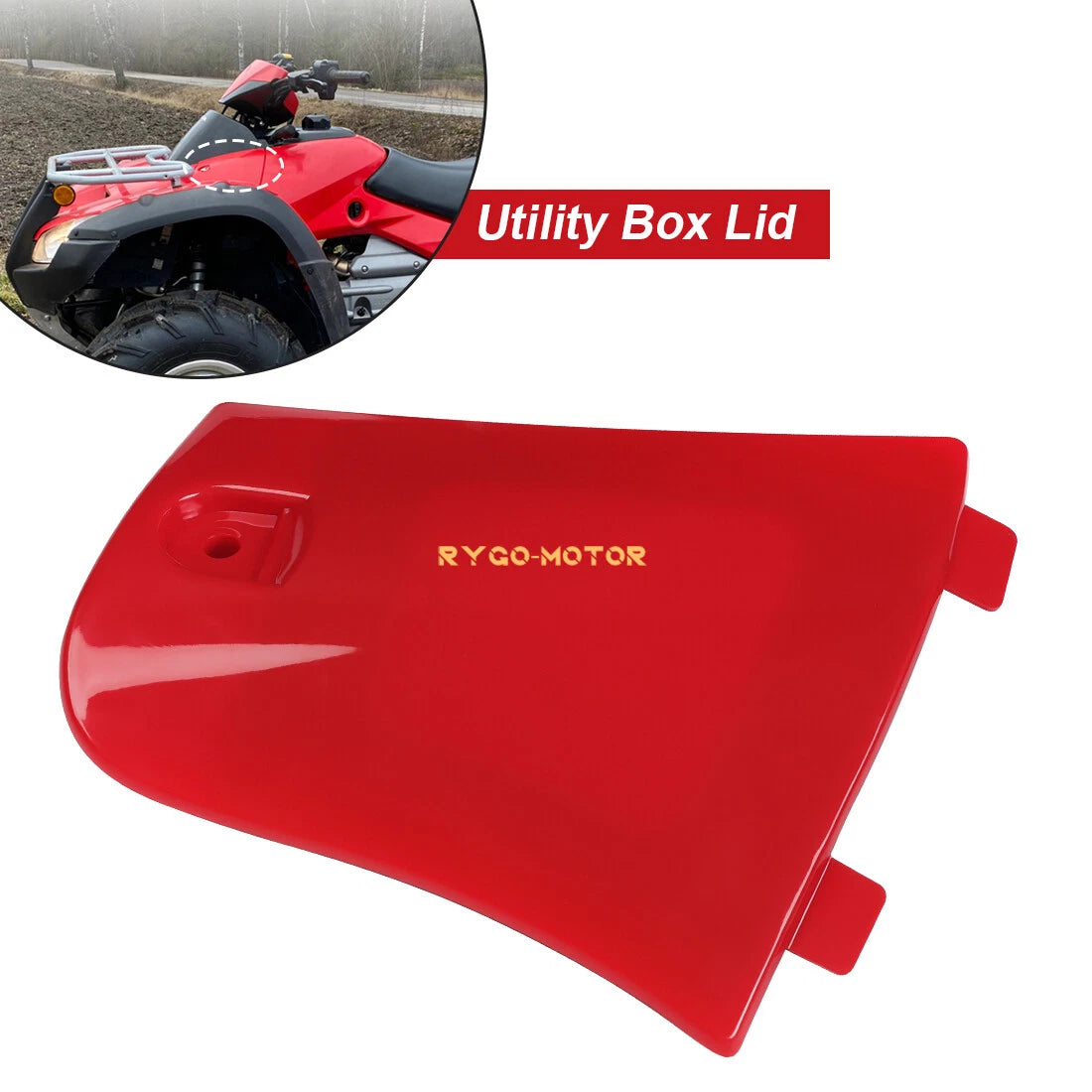 Storage Box Lid Cover for Honda Rincon 680 Rincon 650 TRX680 TRX650