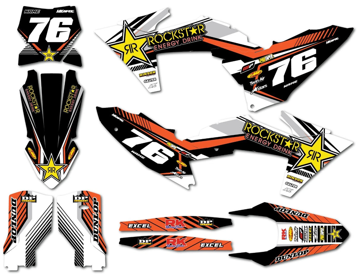 KTM SX 125 Graphics Full Kit 2023-2024 Chelsea Stickers