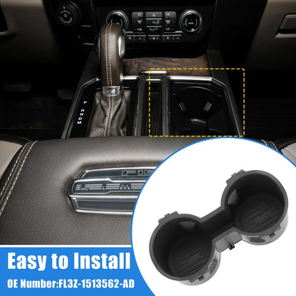 Center Console Cup Holder Insert for Ford F-150 F-250 F-350 (2015-2023)