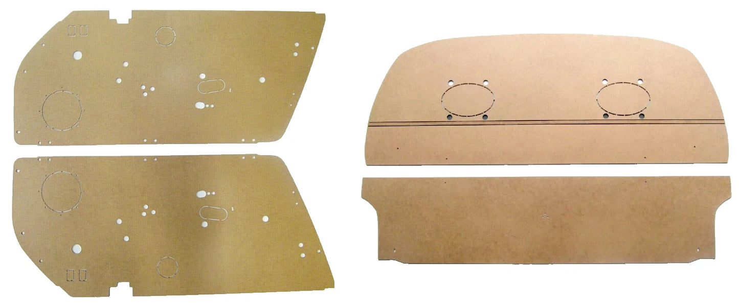 2 x Hardboard Door Panel and Parcel Shelf for Porsche 911 G-Series (1976–86)